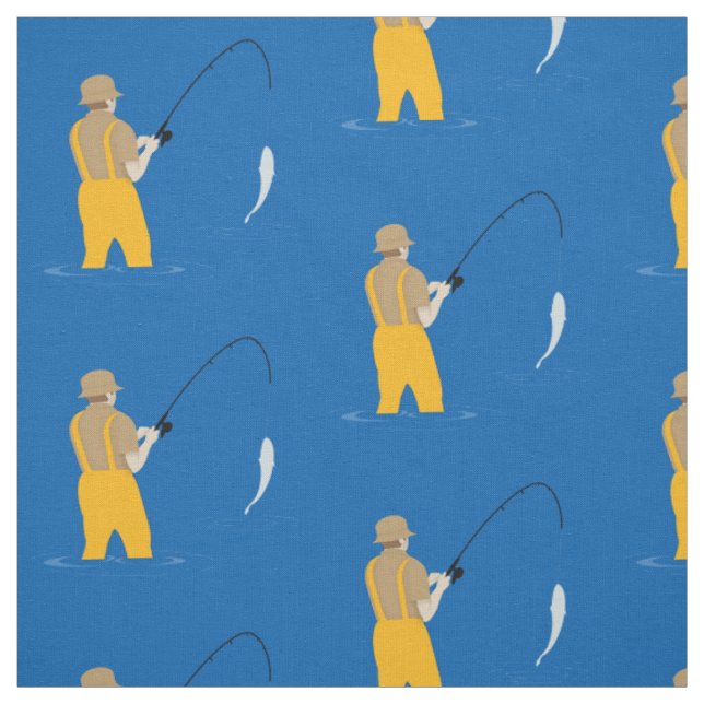 Fischerei Stoff (Muster)