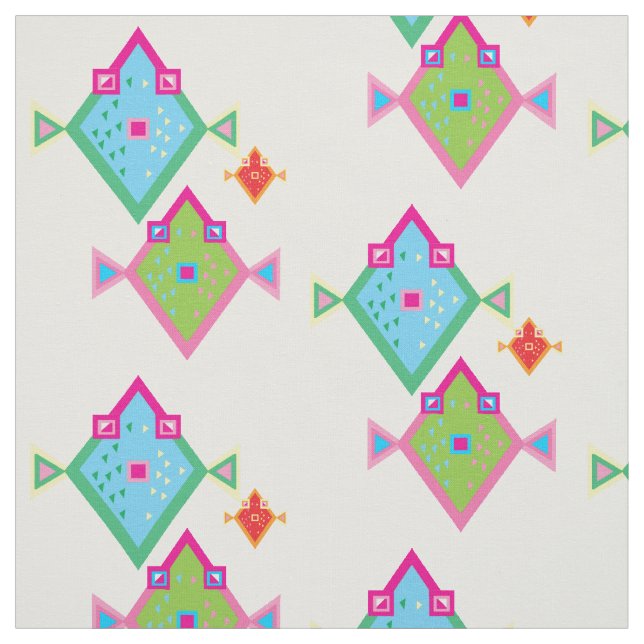 Fischerei Stoff (Muster)