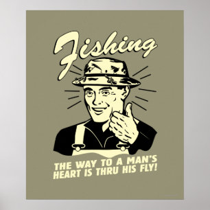 Fischerei: Thru Seine Fliege Poster