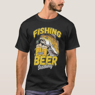 Fischerei und Biergröße Fischfang Sprichwort F T-Shirt