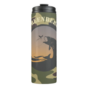 Fischerei und Camouflage Thermosbecher