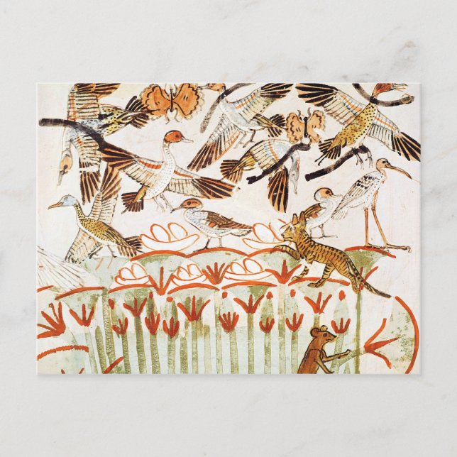 Fischerei und Fowling in den Sümpfen Postkarte (Vorderseite)