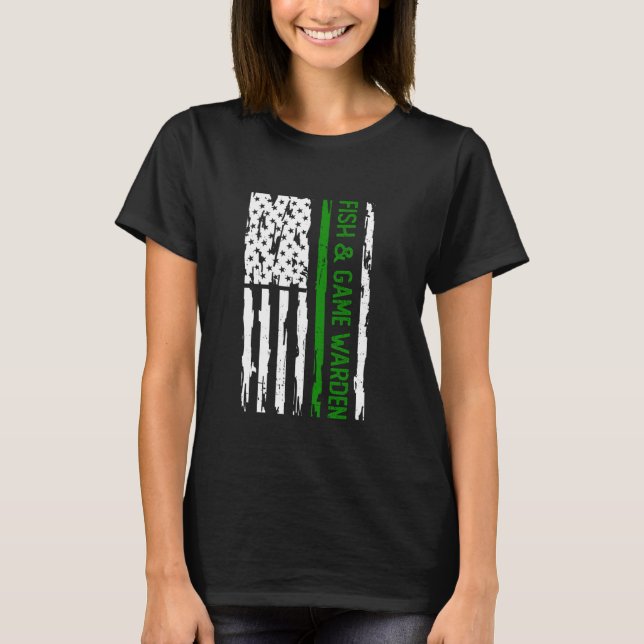 Fischerei- und Jagdaufseher T-Shirt (Vorderseite)