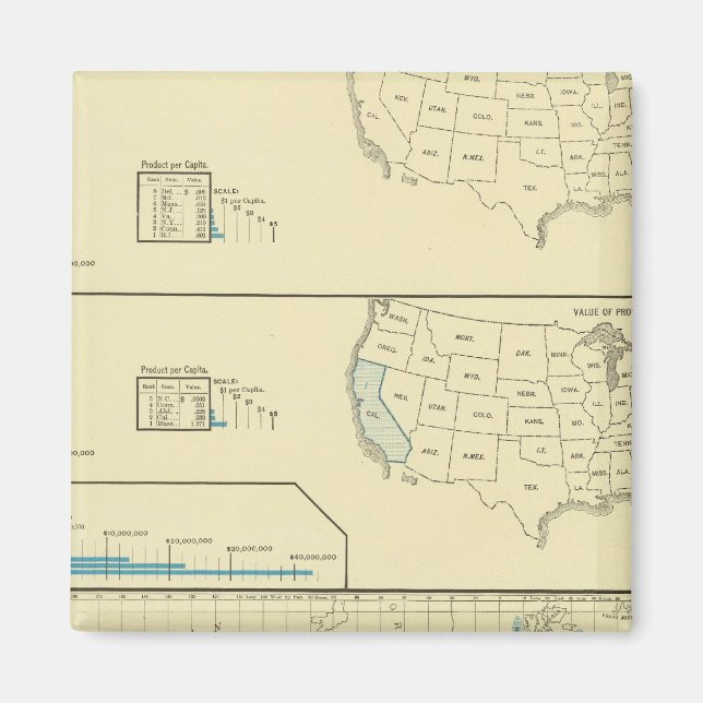 Fischerei- und Walfanggründe Magnet (Vorne)