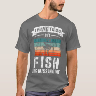 Fischerei Vintages Aquarium Fisch Retro Aquarist T-Shirt