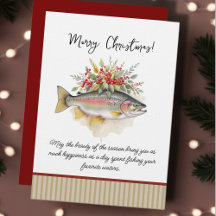 Fischerei-Weihnachtseinladungen