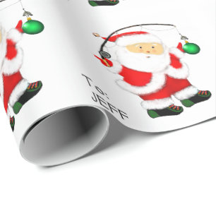 Fischerei-Weihnachtspapier Geschenkpapier