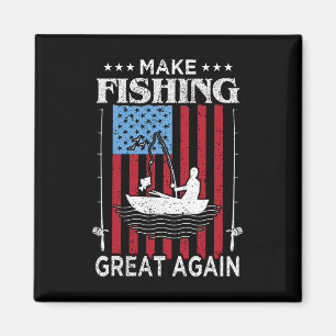 Fischerei wieder groß machen Trump Lustiger Angler Magnet