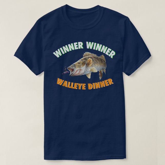 FISCHEREI WINNER WINNER WALLEYE DINNER Fisch F T-Shirt (Design vorne)