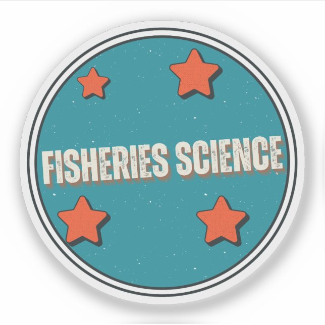 Fischerei - Wissenschaft Aufkleber (Vorderseite)