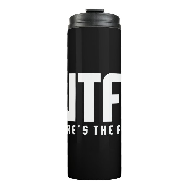 Fischerei - Wo ist der Fisch? Thermosbecher (Vorderseite)