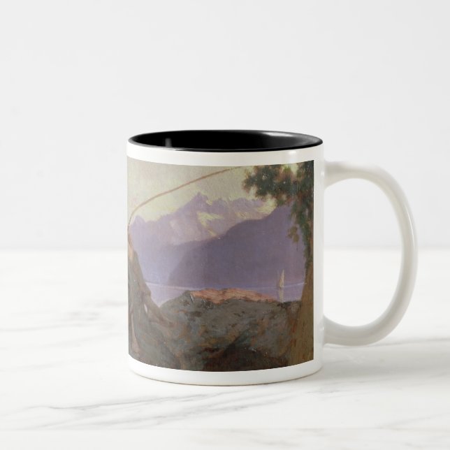 Fischerei Zweifarbige Tasse (Rechts)