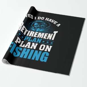 Fischereiart I-Plan Geschenkpapier