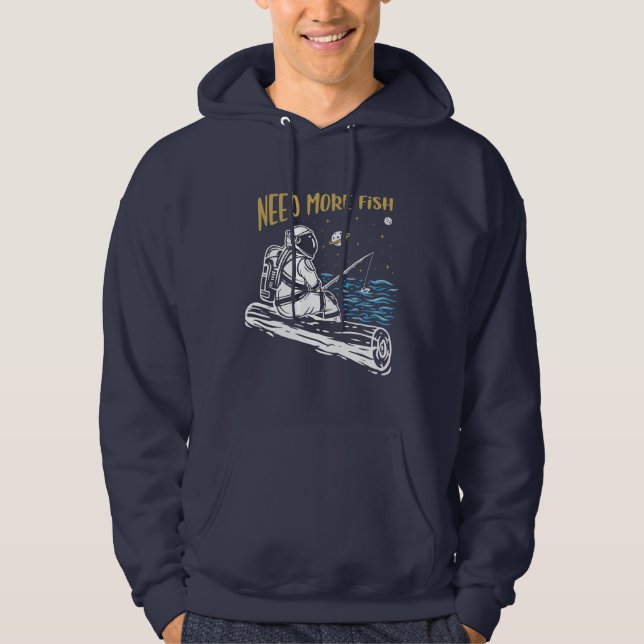 Fischereiastronaut Hoodie (Vorderseite)
