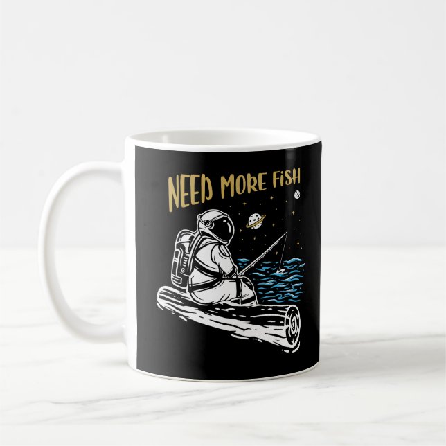 Fischereiastronaut Kaffeetasse (Links)