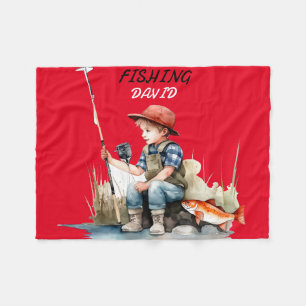 FISCHEREIBLANKET FÜR JUNGEN FLEECEDECKE