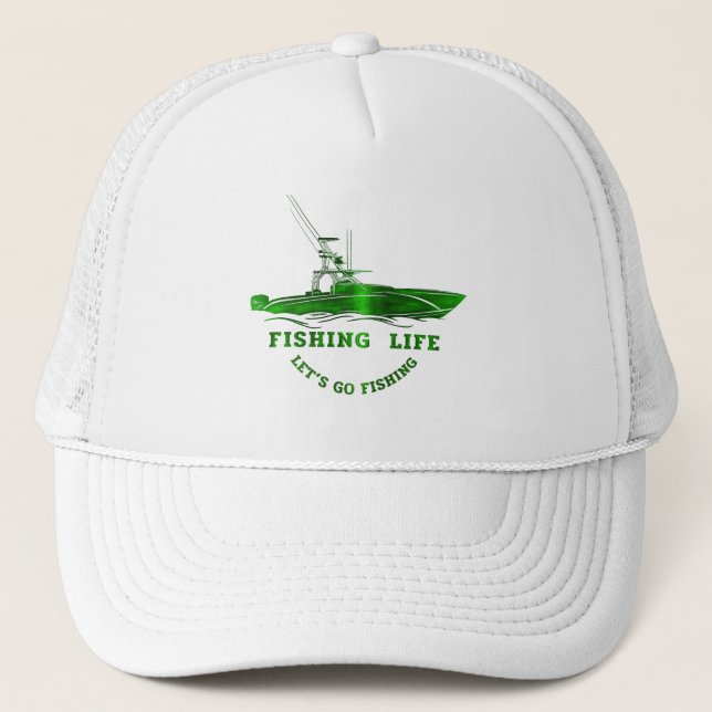 Fischereiboot  truckerkappe (Vorderseite)