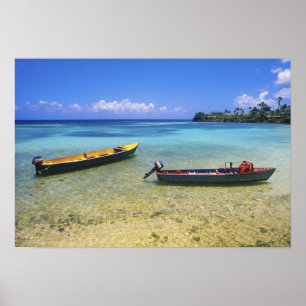 Fischereiboote, Boston Beach, Port Antonio, Poster