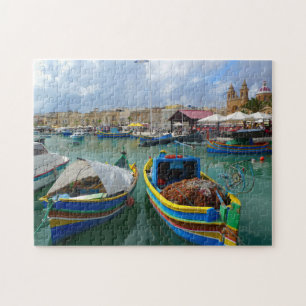 Fischereiboote von Malta. Puzzle