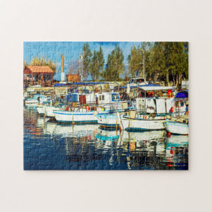 Fischereiboote Zypern. Puzzle