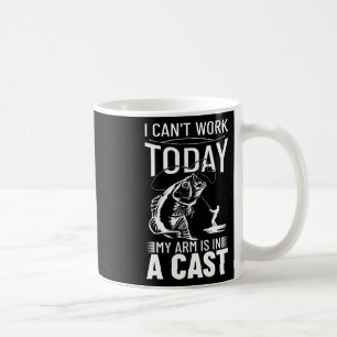 Fischereidesign Ich kann heute nicht arbeiten Mein Kaffeetasse