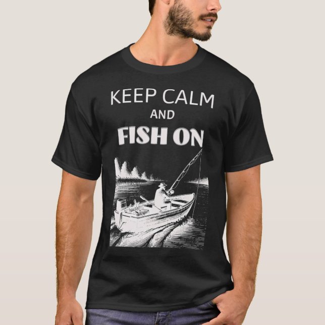 Fischereidesign T-Shirt (Vorderseite)