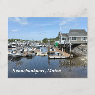 Fischereidocks in Kennebunkport Maine Feiertagspostkarte