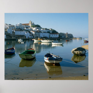 Fischereidorf Ferragudo, Algarve, Portugal Poster