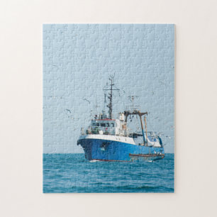 Fischereifahrzeug kehrt zurück zum Hafen Puzzle