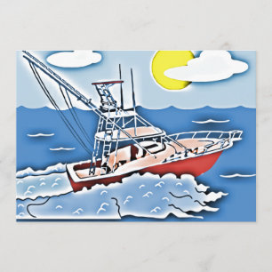 Fischereifahrzeuge auf hoher See Einladung