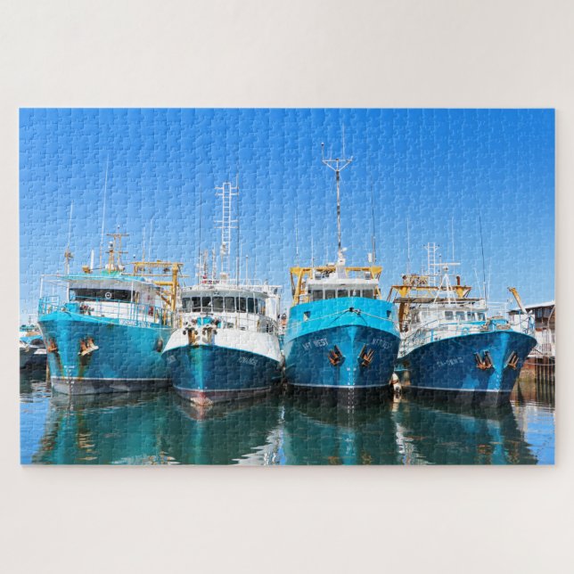 Fischereifahrzeuge, Fremantle, Australien Puzzle (Horizontal)