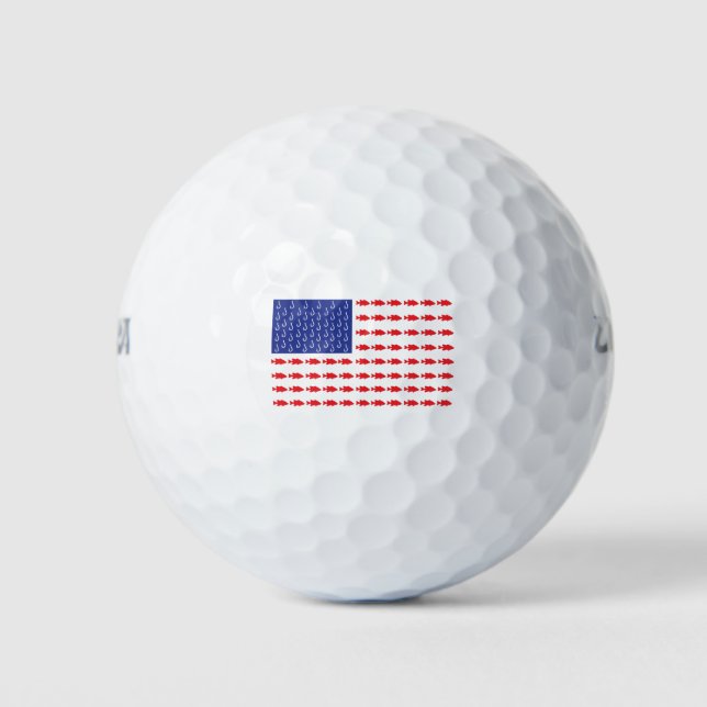 Fischereiflagge Golfball (Vorderseite)