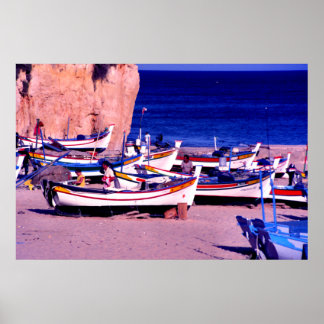 Fischereiflotte, Algarve, Portugal Poster