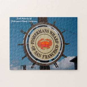 Fischereihafen Kalifornien. Weihnachtsgrüße  Puzzle