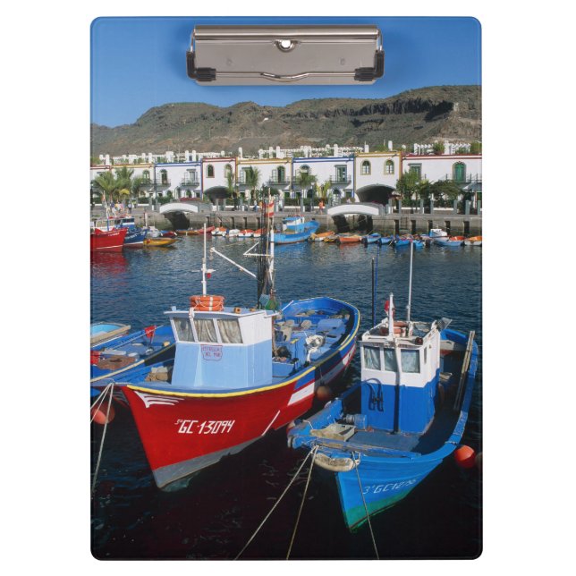 Fischereihafen, Puerto de Mogan, Gran Canaria, Klemmbrett (Vorderseite)