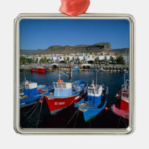 Fischereihafen, Puerto de Mogan, Gran Canaria, Ornament Aus Metall