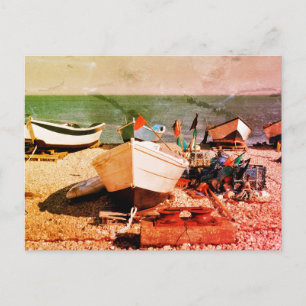 Fischereihafen Yport in Frankreich Postkarte