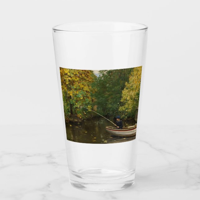 Fischereijunge (von Hans Andersen Brendekilde) Glas (Vorderseite)