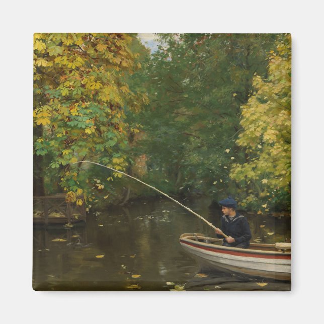 Fischereijunge (von Hans Andersen Brendekilde) Magnet (Vorne)