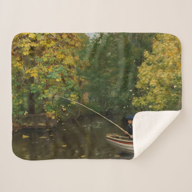 Fischereijunge (von Hans Andersen Brendekilde) Sherpadecke (Vorderseite (Horizontal))