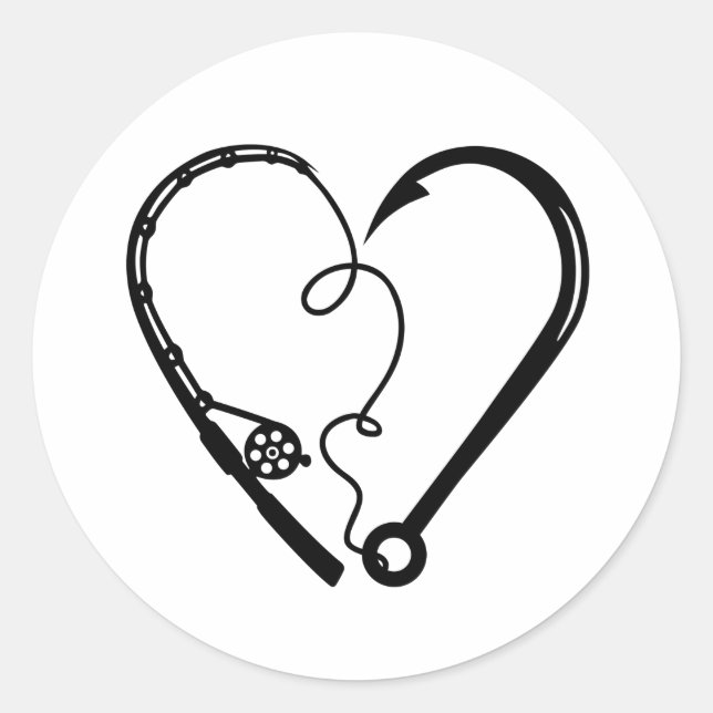 FISCHEREIKREUZUNG RUNDER AUFKLEBER (Vorderseite)