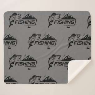 Fischereilogo Fisherman Hobby Fish Grafik Sherpadecke