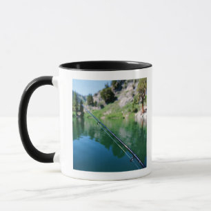 Fischereipfosten und -see tasse
