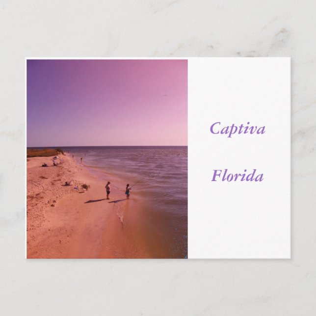 Fischereiunterricht Postkarte (Vorderseite)