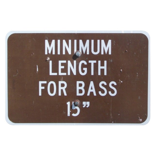 Fischereizeichen, Mindestbaslänge Magnet (Horizontal)