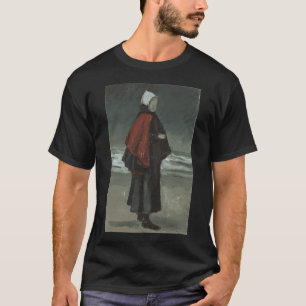 Fischerfrau von Vincent van Gogh: Küsten Silh T-Shirt