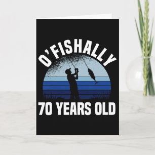 Fischermann offiziell 70 Jahre alt 70. Geburtstag  Karte