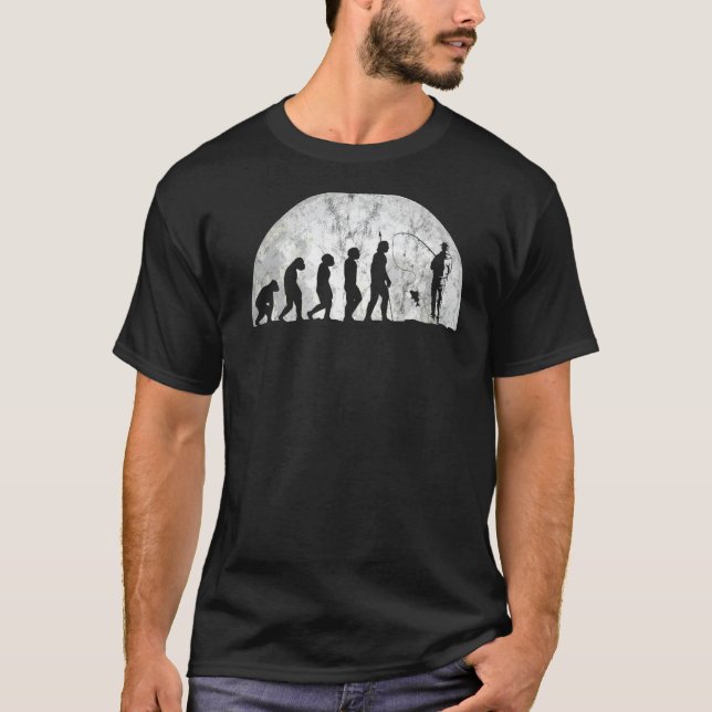 Fischermanns Evolution und Evo Evolution des Mensc T-Shirt (Vorderseite)