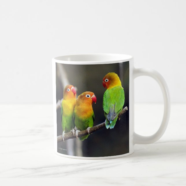 “Fischer's Lovebird” Tasse (Rechts)