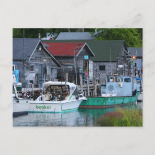 Fischerstadt Leland Postkarte